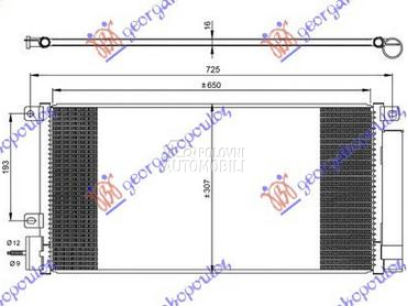 HLADNJAK KLIME 1.4i 16V TURBO za Opel Mokka od 2013. do 2016. god.