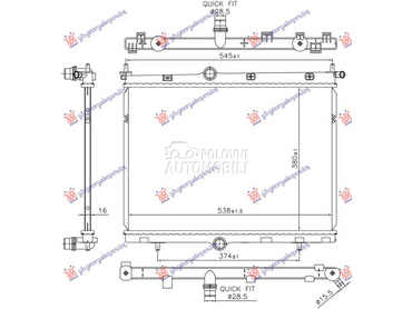 HLADNJAK MOTORA 1.2 BENZIN - 1 za Citroen DS3 od 2016. do 2025. god.