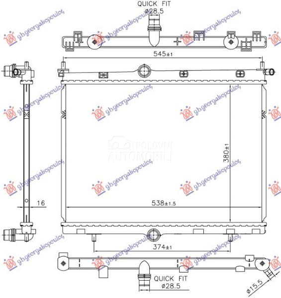 HLADNJAK MOTORA 1.2 BENZIN - 1