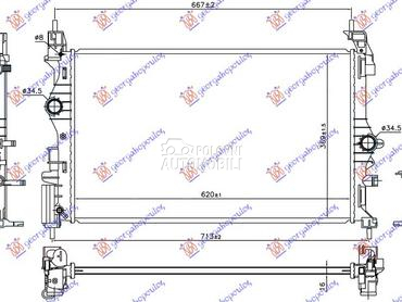 HLADNJAK MOTORA 1.4 TURBO BENZ za Opel Corsa E od 2015. do 2019. god.