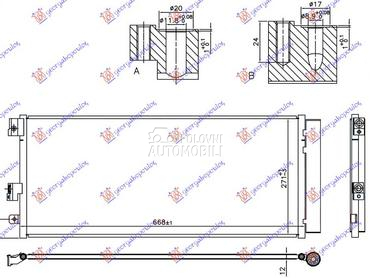 HLADNJAK KLIME 1.0-1.4 TURBO B za Opel Corsa E od 2015. do 2019. god.