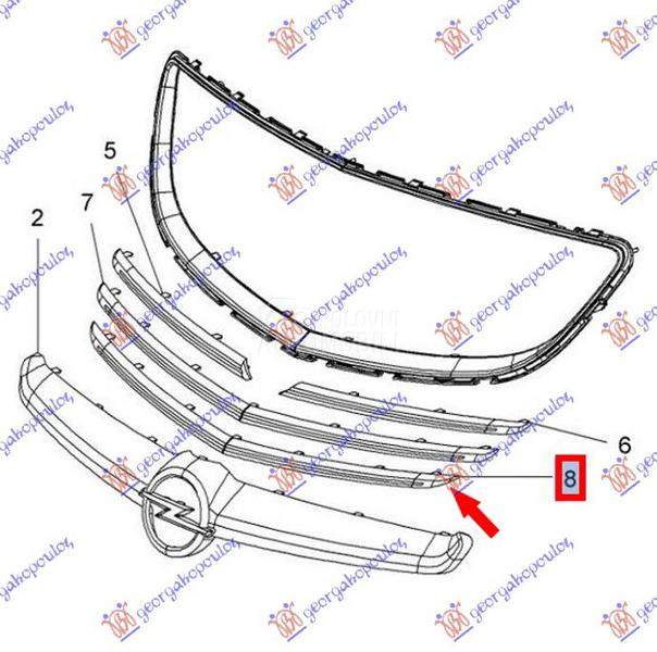 LAJSNA PVC MASKE DONJA HROM