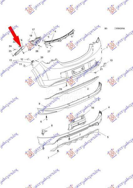 NOSAC ZADNJEG BRANIKA BOCNI PL