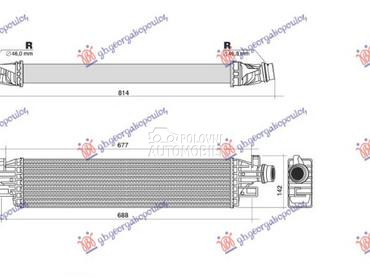 HLADNJAK INTERKULERA 1.3 CDTI za Opel Corsa E od 2015. do 2019. god.