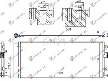 HLADNJAK KLIME BENZIN/DIZEL (6 za Opel Corsa E od 2015. do 2019. god.