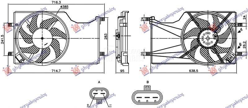 VENTILATOR KOMPLET 1.3 DIZEL -