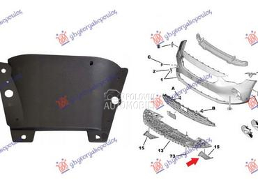 SPOJLER PREDNJEG BRANIKA za Opel Corsa F od 2019. do 2023. god.