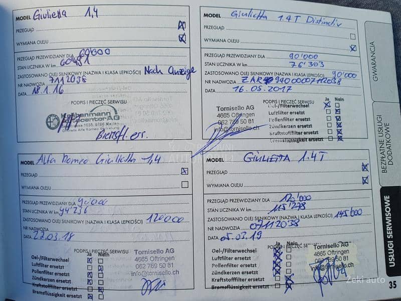 Alfa Romeo Giulietta 1.4TB CH