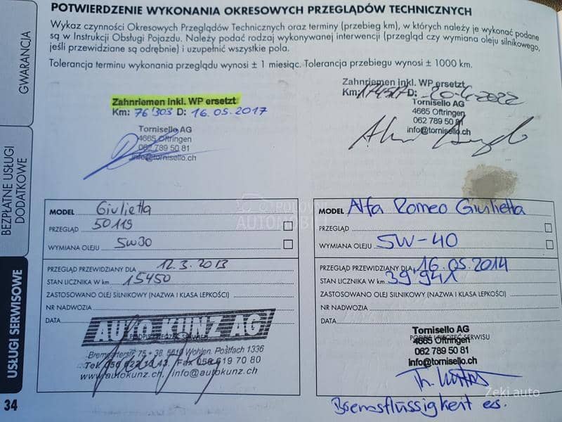 Alfa Romeo Giulietta 1.4TB CH