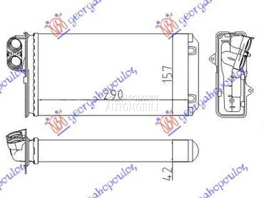 GREJAC KABINE (290x157) (TIP V za Peugeot 607 od 2000. do 2007. god.