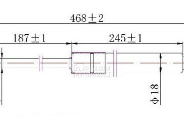 AMORTIZER GEPEK VRATA (467L-43 za Peugeot 208 od 2015. do 2019. god.