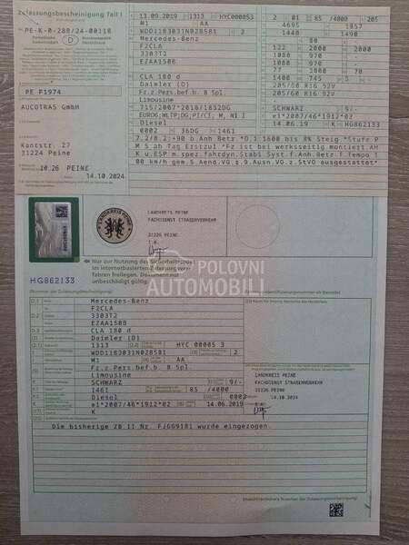 Mercedes Benz CLA 180 CDI AUT AMB