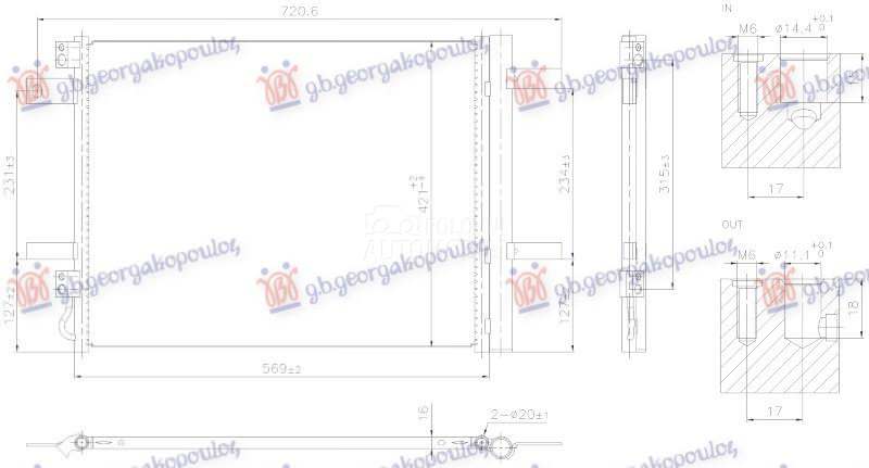 HLADNJAK KLIME 1.2/1.6 BENZIN