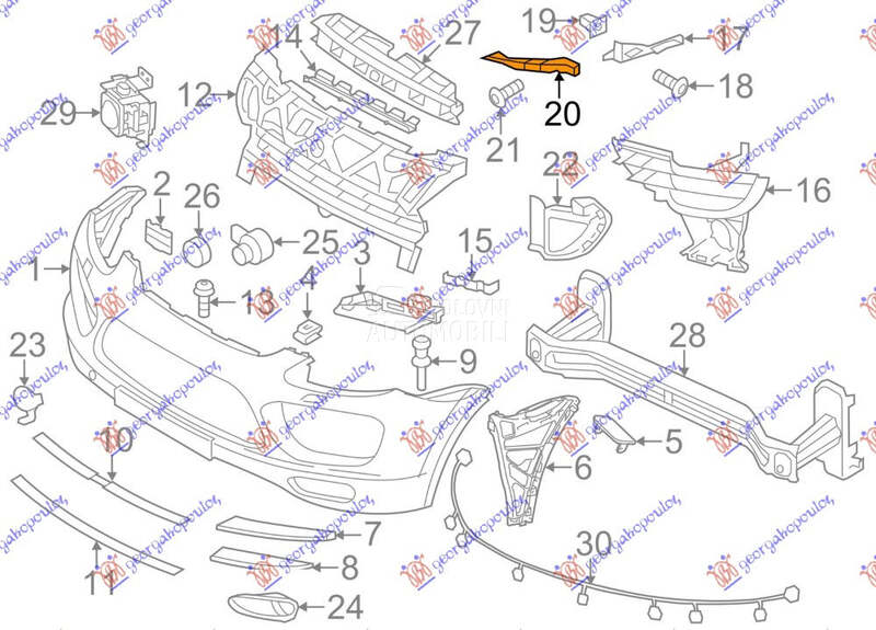 NOSAC PREDNJEG BRANIKA GORNJI