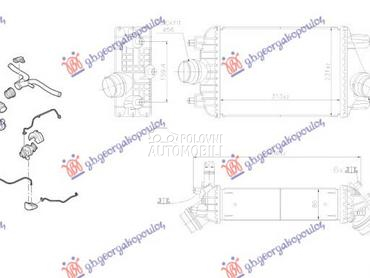 HLADNJAK INTERKULERA 3.8 BENZI za Porsche 911 od 2010. do 2016. god.