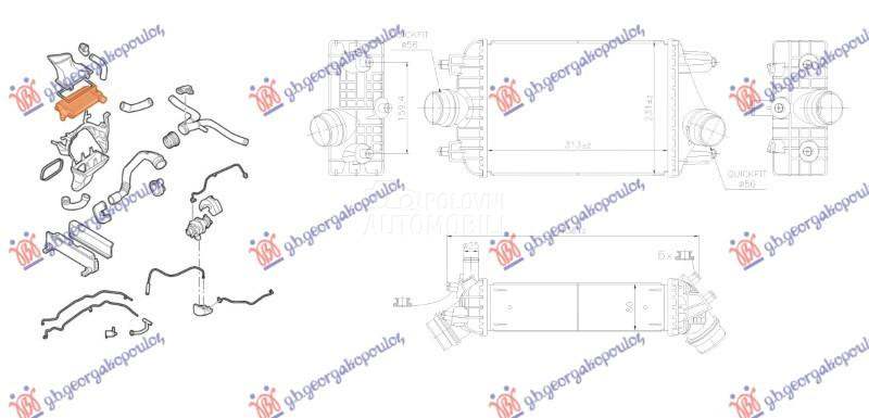 HLADNJAK INTERKULERA 3.8 BENZI