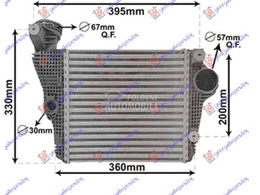 HLADNJAK INTERKULERA 3.0 GTS - za Porsche Macan od 2014. do 2018. god.