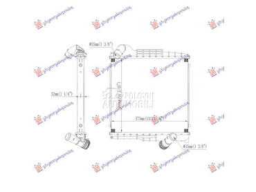 HLADNJAK MOTORA BENZIN (DESNA za Porsche 911 od 2019. do 2025. god.