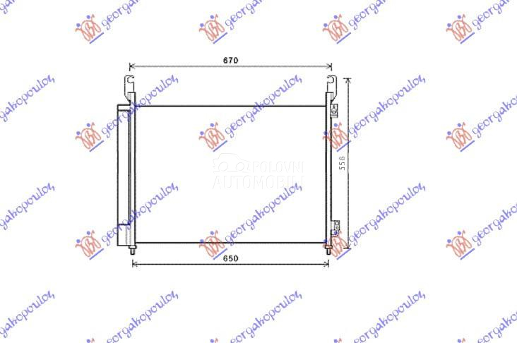 HLADNJAK KLIME 2.0 Dci/2.5i 16