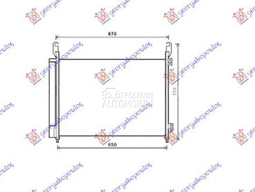 HLADNJAK KLIME 2.0 Dci/2.5i 16 za Renault Koleos od 2008. do 2011. god.