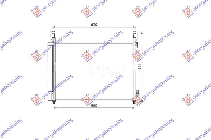 HLADNJAK KLIME 2.0 Dci/2.5i 16