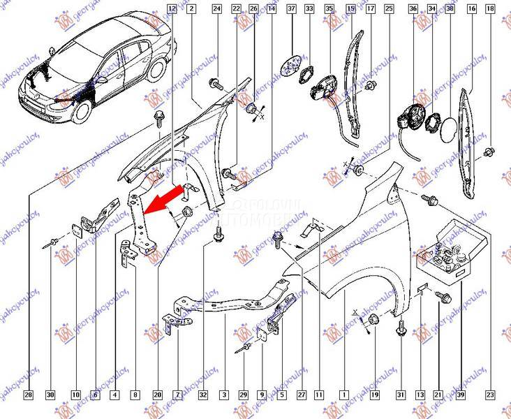 NOSAC HLADNJAKA GORNJI