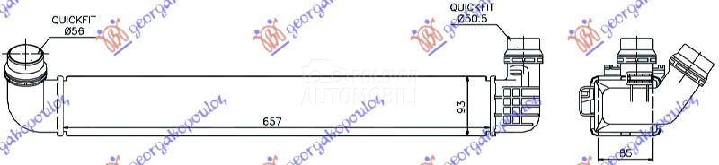 HLADNJAK INTERKULERA 1.5 DCI (