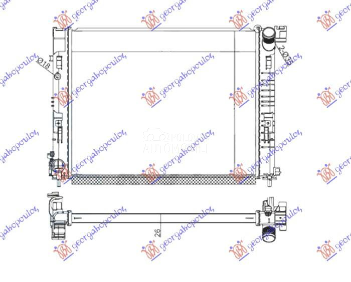 HLADNJAK MOTORA 1.5 Blue DCI M