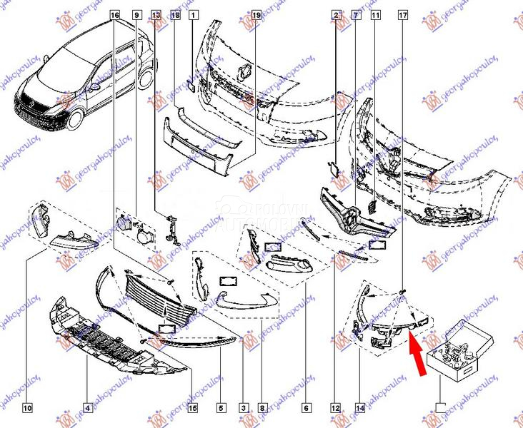NOSAC PREDNJEG BRANIKA BOCNI P