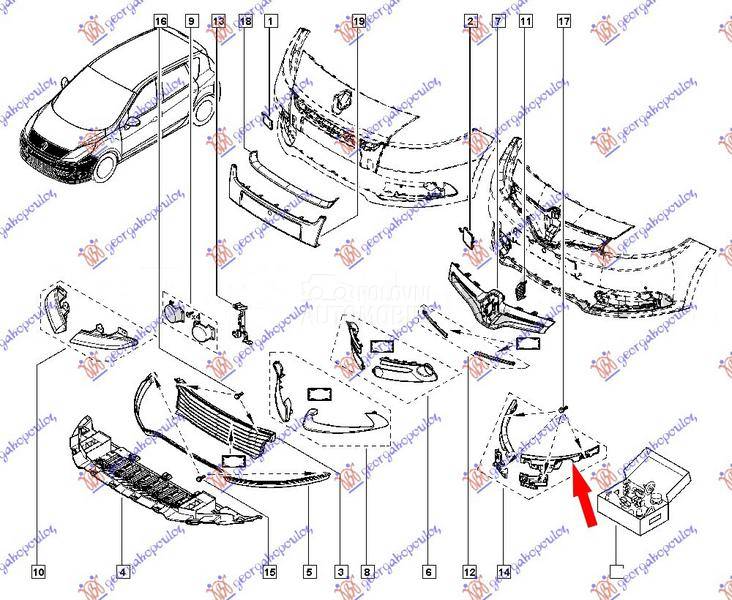 NOSAC PREDNJEG BRANIKA BOCNI P