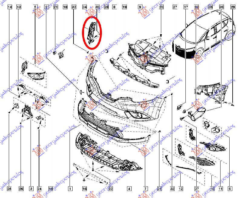 NOSAC PREDNJEG BRANIKA BOCNI P