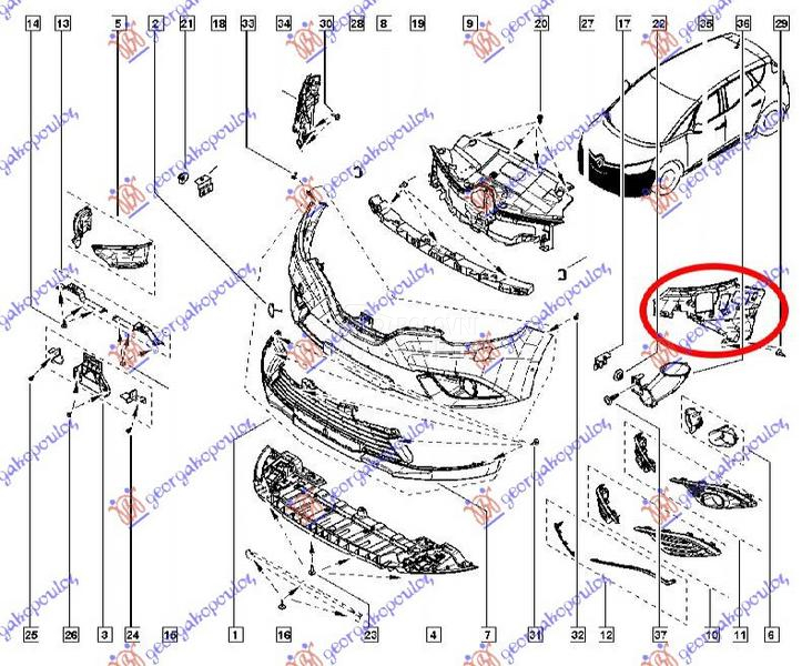 NOSAC PREDNJEG BRANIKA BOCNI P