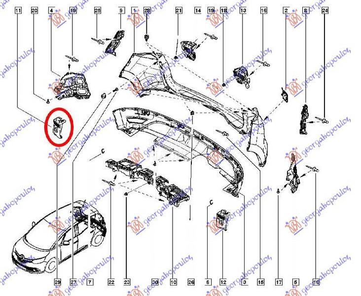 NOSAC ZADNJEG BRANIKA DONJI PL