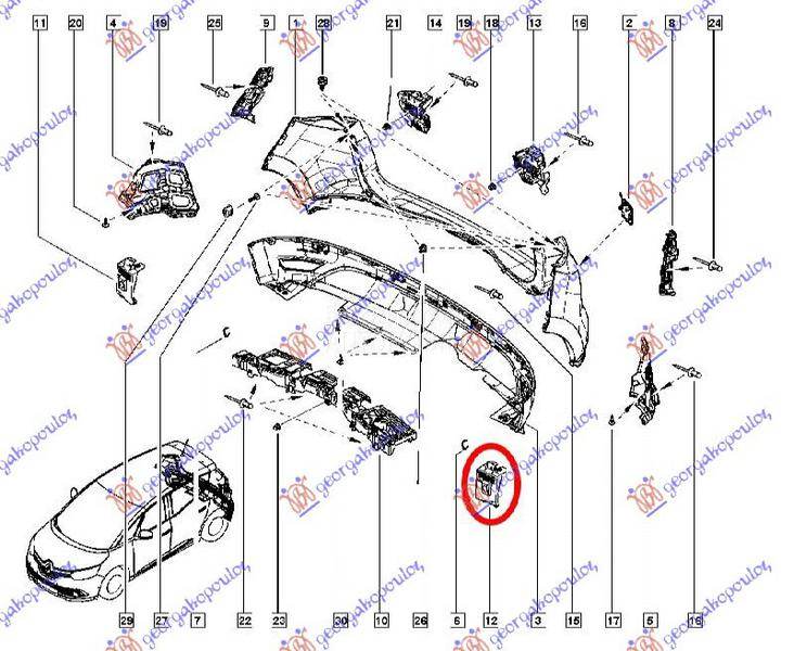 NOSAC ZADNJEG BRANIKA DONJI PL