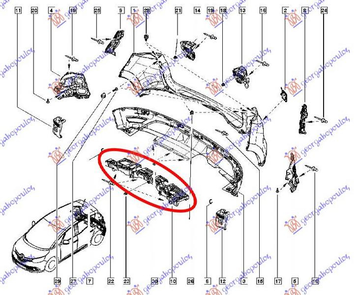 APSORBER ZADNJEG BRANIKA
