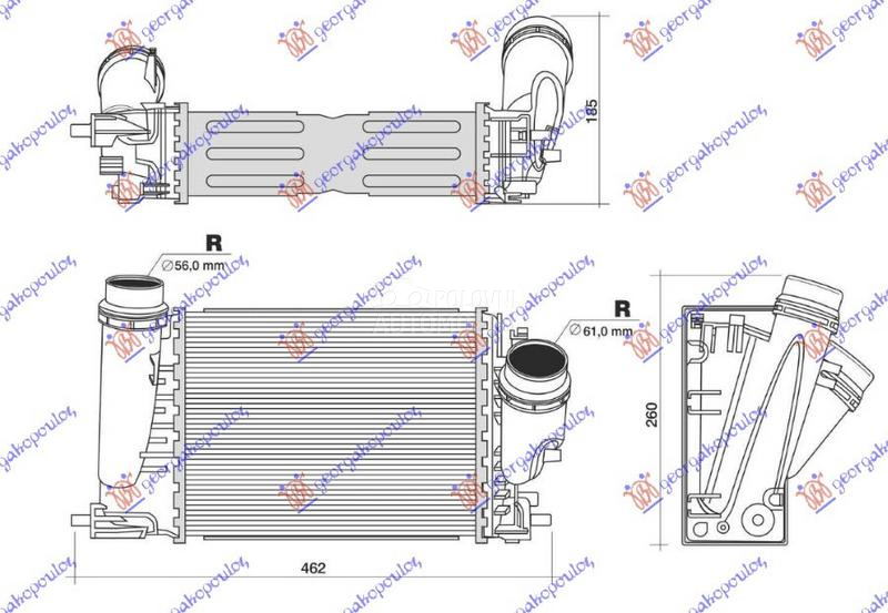 HLADNJAK MOTORA 1.6 DCI DIZEL