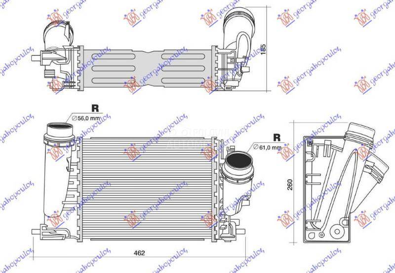 HLADNJAK MOTORA 1.6 DCI DIZEL