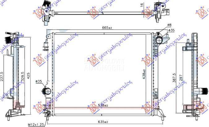 HLADNJAK MOTORA 1.2 TCE BENZIN
