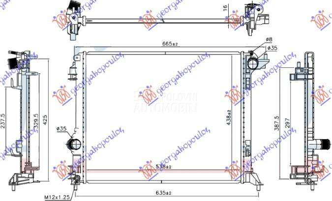 HLADNJAK MOTORA 1.2 TCE BENZIN