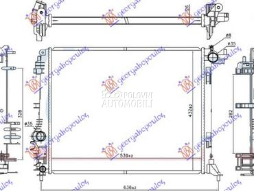 HLADNJAK MOTORA 1.2 TCE BENZIN za Renault Scenic od 2016. do 2025. god.