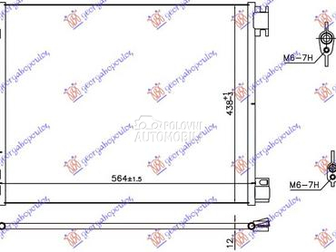 HLADNJAK KLIME ZA SVE MODELE B za Renault Talisman od 2015. do 2025. god.