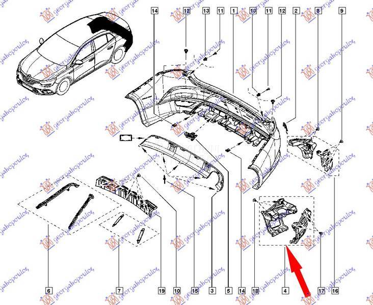 NOSAC ZADNJEG BRANIKA DONJI BO