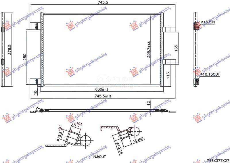 HLADNJAK KLIME 1.5 Dci DIZEL (