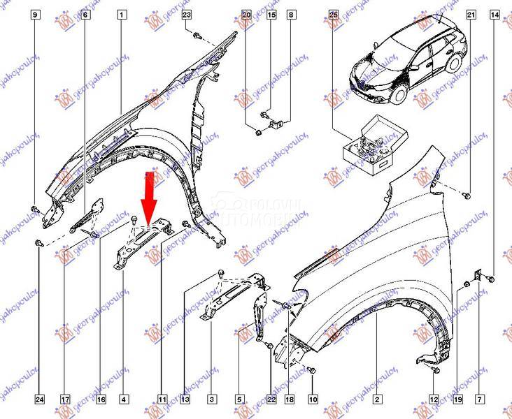 NOSAC PREDNJEG BLATOBRANA GORN