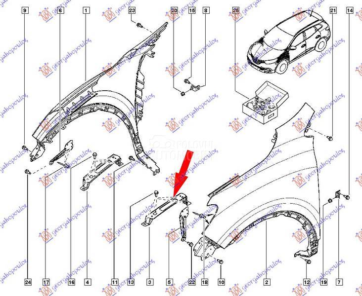NOSAC PREDNJEG BLATOBRANA GORN