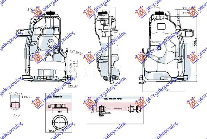 POSUDA ZA ANTIFRIZ (4.0L BENZI