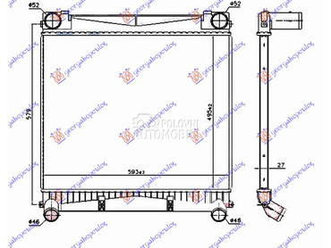 HLADNJAK INTERKULERA 3.6 TD DI za Land Rover Range Rover od 2002. do 2012. god.