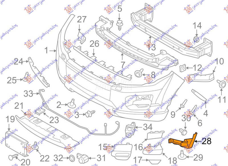 SPOJLER PREDNJEG BRANIKA SA RU