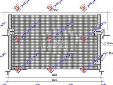HLADNJAK KLIME 4.0 BENZIN - 2. za Land Rover Discovery od 1993. do 2002. god.