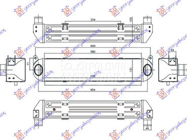 HLADNJAK INTERKULERA 2.7 TDi D za Land Rover Discovery od 2014. do 2016. god.